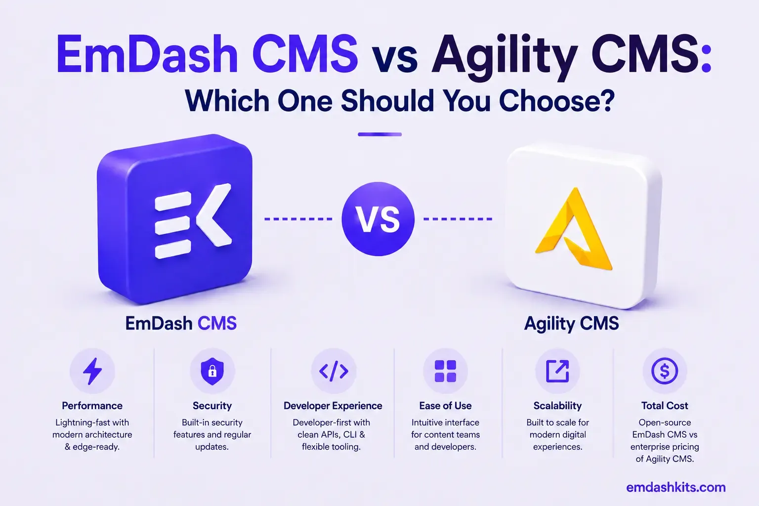 EmDash CMS vs Agility CMS: Which One Should You Choose? EmDash CMS vs Agility CMS: Which One Should You Choose?